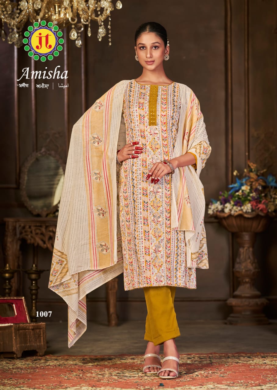 Jt Amisha Printed Designer Readymade Dress Catalog